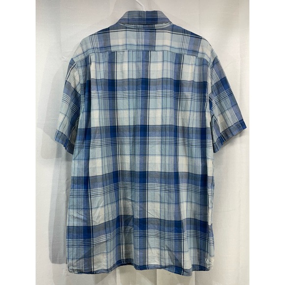 LL Bean Shirt Sleeves Button Up Slightly Fitted Blue XL - Picture 3 of 5